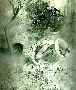 Carl Larsson tradgardsidyll oil painting artist